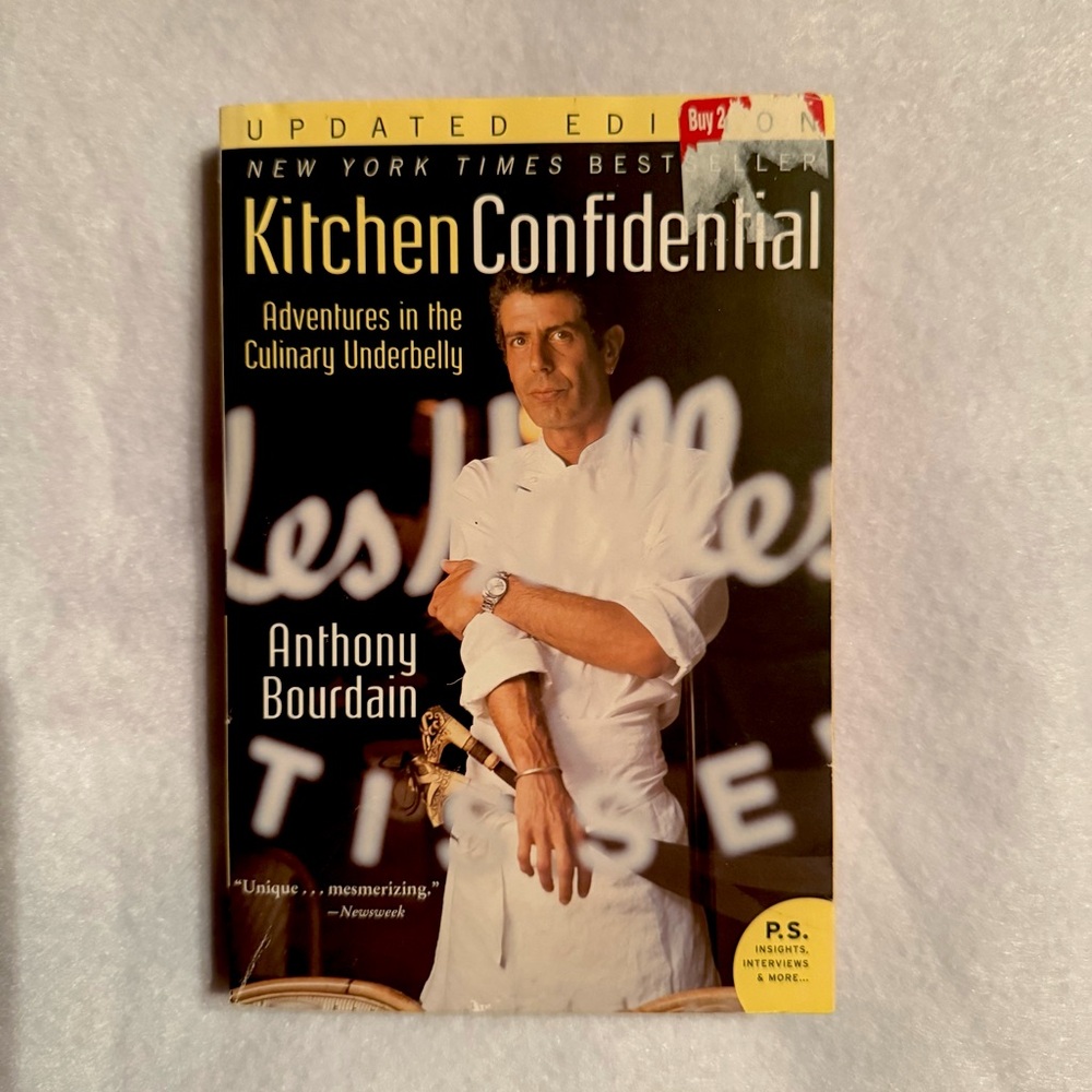 Anthony Bourdain - “Kitchen Confidential” paperback book